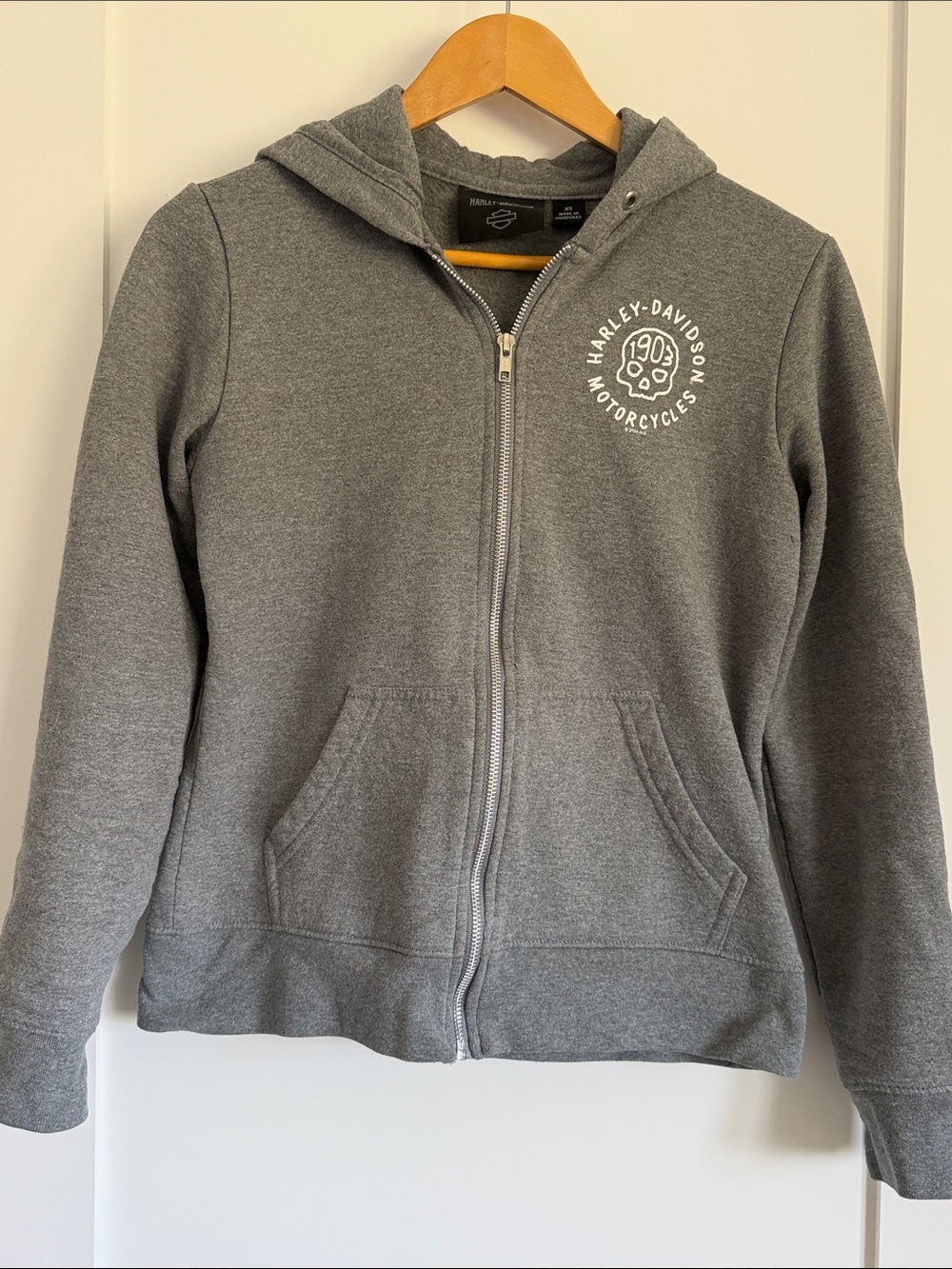 Harley-Davidson Gray Zip Hoodie